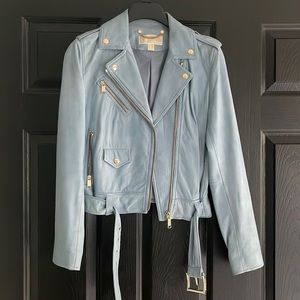 Michael Kors 100% Lamb Leather Moto Jacket